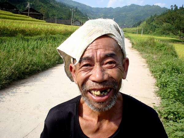 photo of China, Guizhou province, villager belonging to the Dong minority group