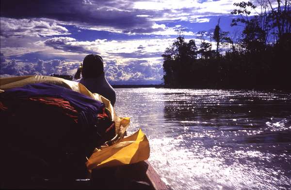 photo of Ecuador, Amazon forest, around Coca, canoe on a river