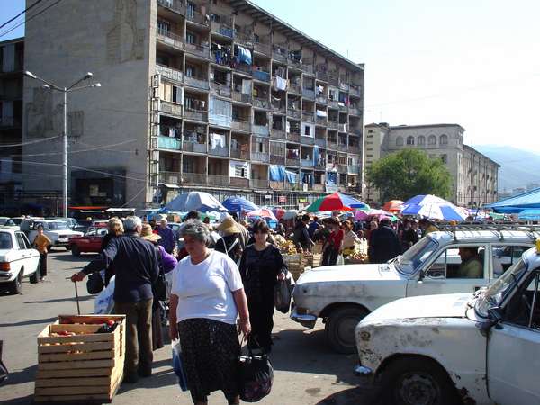 photo of Republic of Georgia, part of the enormous Tbilisi market, certainly one of the biggest markets I have ever seen