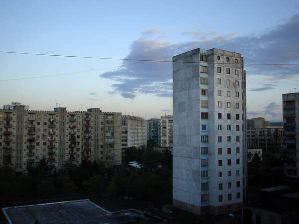 photo of Republic of Georgia, apartments in Soviet style on the outskirts of Tbilisi