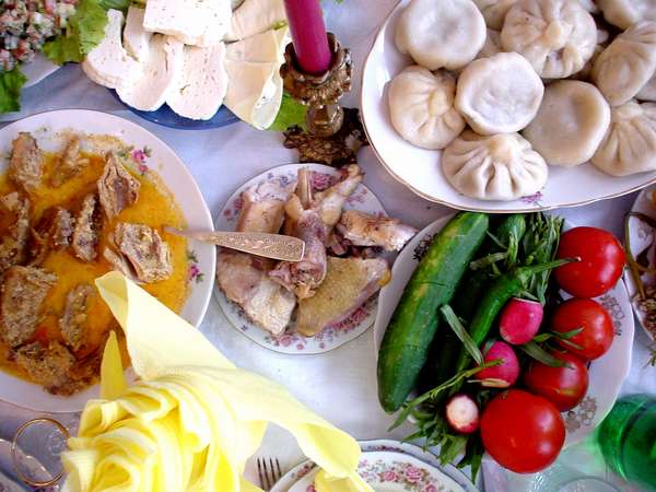 photo of Republic of Georgia, delicious dishes of the famous Georgian kitchen : Khinkali and others