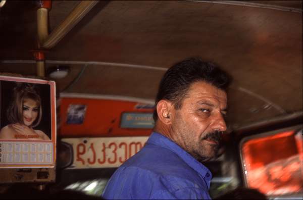 photo of Republic of Georgia, Georgian bus driver with the looks of Stalin