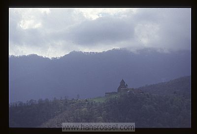 photo of Nagorno Karabakh, around Vank village, Gandzasar monastery in the green and forested hills