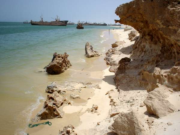 photo of Mauritania, Nouadhibou, ship wrecks in front of the rocky coast