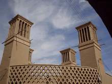 Iran reizen vakantie windtorens in Yazd