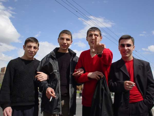 photo of Central Armenia, cool Armenian youngsters in Yerevan