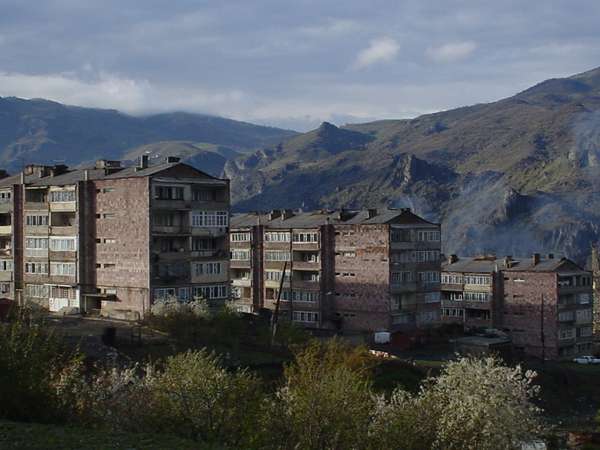 photo of North Armenia, around Alaverdi, view of the skyline of Sanahin