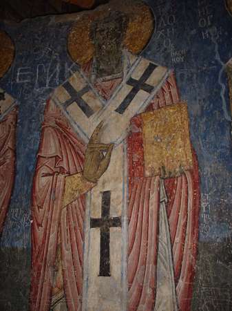 photo of North Armenia, Lori region, around Alaverdi, frescos inside the Akhtala monastery on the border with Georgia