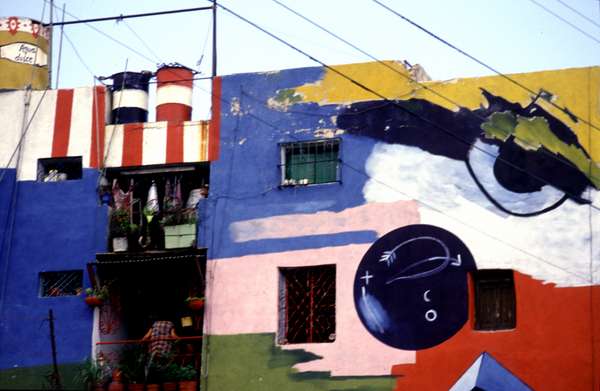 photo of Cuba, colorful apartments in Havana