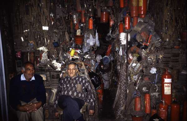 photo of Egypt, Cairo, shop selling fire extinguishers and safety products