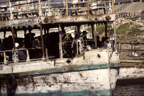 photo of Egypt, Luxor, local ferry crossing the Nile from Luxor centre to Gezira