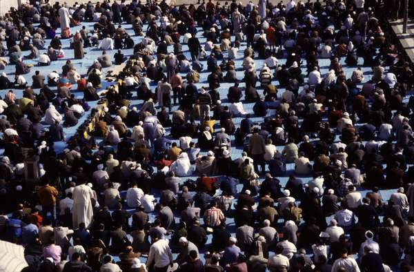 photo of Egypt, Cairo, Friday prayer in front of mosque of Sultan Hassan
