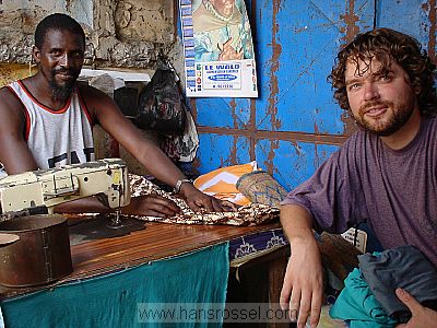 photo of Senegal, St Louis, getting a new shirt, Hans Rossel
