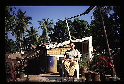 photo of Goa, in front of the shack where I lived, Hans Rossel