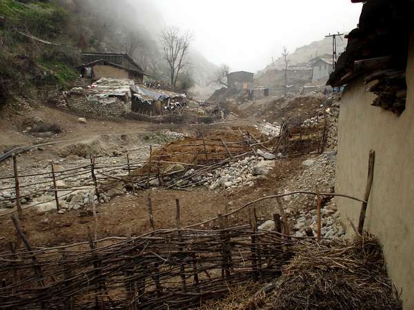 photo of Iran, around Gorgan, around Nahar Khoran, rural Iranian mountaing village in the fog