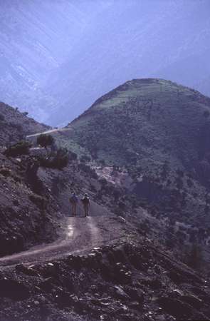 photo of Morocco, high Atlas, around mount Toubkal, mountain walking track