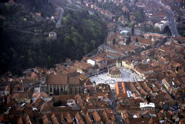 photo of Romania, Transylvania, panoramic view of the city of Brasov