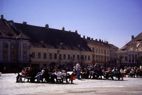 photo of Romania, central square of Sibiu