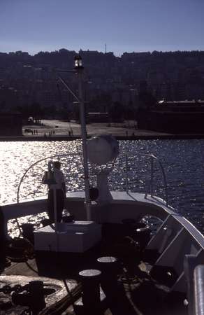 photo of Turkey, black sea coast, Turkish 'cruise' from Istanbul to Trabzon, ship entering the port of Samsun