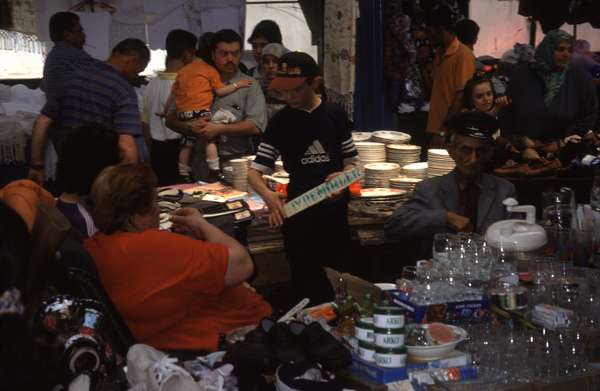 photo of Turkey, Trabzon, vendors in covered flea market