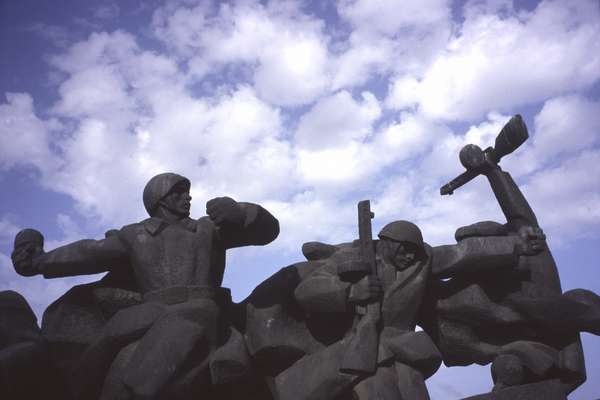 photo of Ukraine, Kiev, Shevchenko park, heroic scuptures of heroes of the great patriotic war