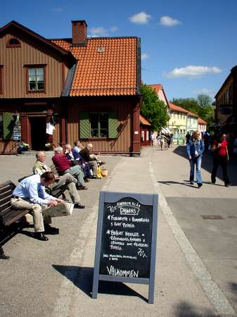 photo of Sweden, around Stockholm, Sigtuna, the main street (Stora Gatan)