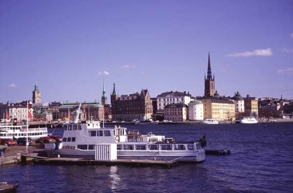 photo of Sweden, Stockholm, view of Stockholms Gamla Stan (old town) from stadshuset